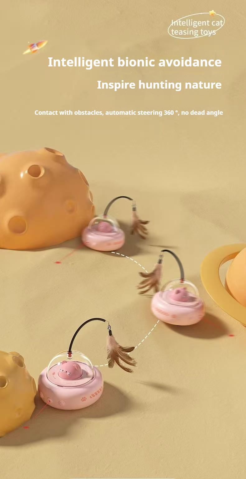 Smart Electric Cat Car With Automatic Laser Pointer - Cat Fun, Energy-Saving Product